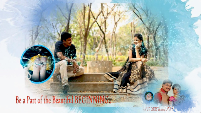 Love In Paris : Blue Theme Ink Drop Effect Video