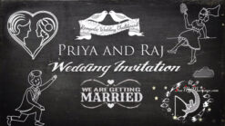 Chalk Out Crush Or Love - Creative Wedding Invitation Video