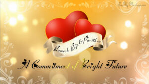 Two Hearts As One : Golden Theme With Hearts Video
