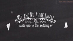 Wedding Sketches - Chalkboard Style Invitation Video