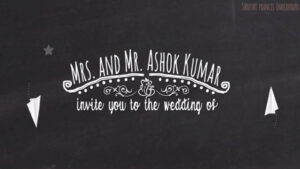 Wedding Sketches - Chalkboard Style Invitation Video