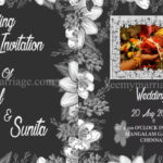 Dark Fantasy - A Black & White Falling Flowers Simple Classy Save The Date Video
