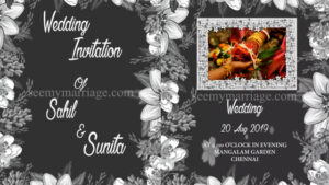 Dark Fantasy - A Black & White Falling Flowers Simple Classy Save The Date Video