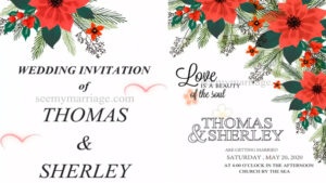 Floral Theme - Wedding Save The Date Video