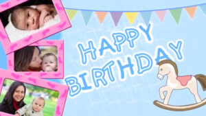 Baby Birthday Whats App Invite