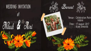 Be Someone's Sunshine - Flower Animated Wedding Save The Date Invitation Video