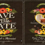 Chocolove - A Colourful Sparcle With Beautiful Flowers Decoration Chocolate Theme Wedding Save The Date Invitation Video