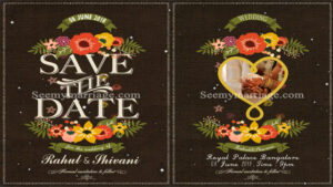 Chocolove - A Colourful Sparcle With Beautiful Flowers Decoration Chocolate Theme Wedding Save The Date Invitation Video
