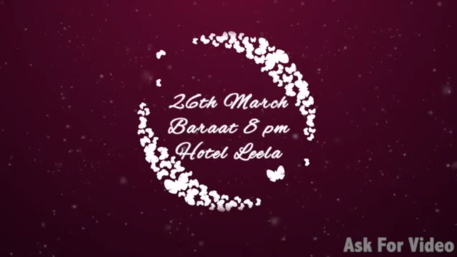 Glow Wedding Video Invite