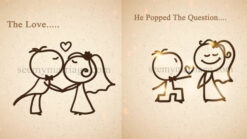 Jab We Met - A Story Telling Animated Video With Flying Zoo Zoo Type Couple Characters With Sparkle Animation