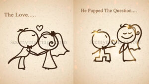 Jab We Met - A Story Telling Animated Video With Flying Zoo Zoo Type Couple Characters With Sparkle Animation