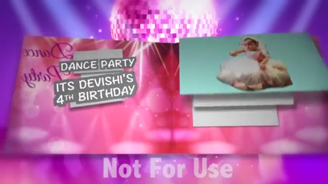 Pop - Up Book Birthday Video Invite