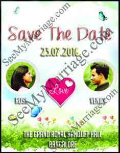 Butterfly Love - Save The Date Whatsapp E-card With Pics
