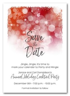 Love Connection - Cocktail Party Save The Date Whatsapp Card