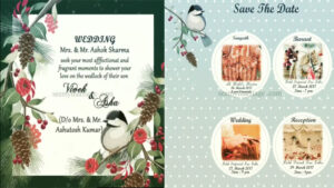 Sparrow Love - Birds Animated Save The Date Wedding Invitation Video