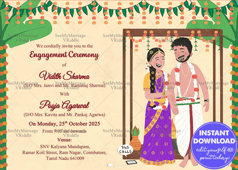 Sweet Heart - Engagement Whatsapp E-card With Sparkle Hearts Background