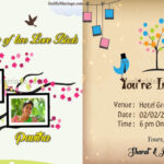Tree Love - Floral And Birds Animated Hanging Picture Frames Theme Save The Date Wedding Invitation Video