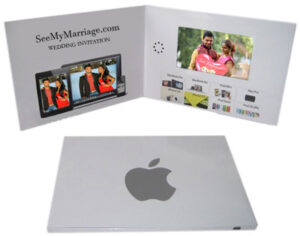 Modern Designed Big Size Lcd Touch Screen Video Wedding Invitation Card