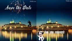 Disney Cruise - Animated Micky Mouse Theme 1st Birthday Celebrations Teaser Gif