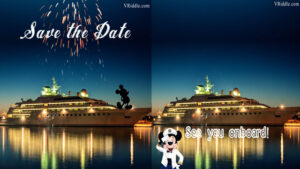 Disney Cruise - Animated Micky Mouse Theme 1st Birthday Celebrations Teaser Gif