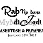 Rab Ne Bana Di Jodi - A Wedding Day Video With Cartoon Animated Black And White Theme Love Story