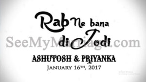 Rab Ne Bana Di Jodi - A Wedding Day Video With Cartoon Animated Black And White Theme Love Story