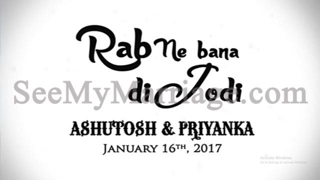 Rab Ne Bana Di Jodi - A Wedding Day Video With Cartoon Animated Black And White Theme Love Story