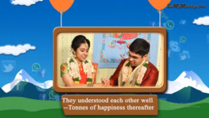 Story Of A Wedding - An Animated Introduction Wedding Day Video Of Bride And Groom Since Childhood To Wedding
