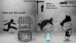 The Plunge - A Funny Concept Story Of A Groom Who Is Ready To Loose His Freedom To Bride Black & White Theme Stickman Cartoon 2