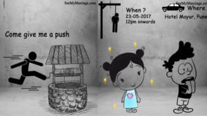 The Plunge - A Funny Concept Story Of A Groom Who Is Ready To Loose His Freedom To Bride Black & White Theme Stickman Cartoon 2