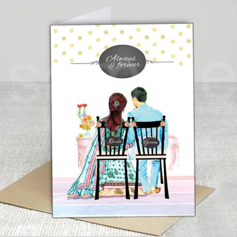 Floral Theme Engagement And Wedding Whatsapp E-card