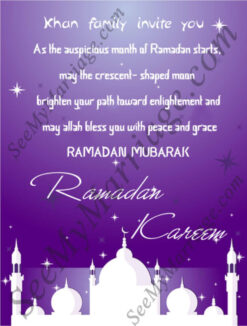 Salaam - Alaikum  -  Beautiful Taj Mahal Decorated Blue Theme Ramadan, Ramzan Festival Greeting Whatsapp E-card