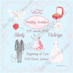 Modern couple wedding save the date card, ring, Engagement, Love Birds, Cake, Christian couple