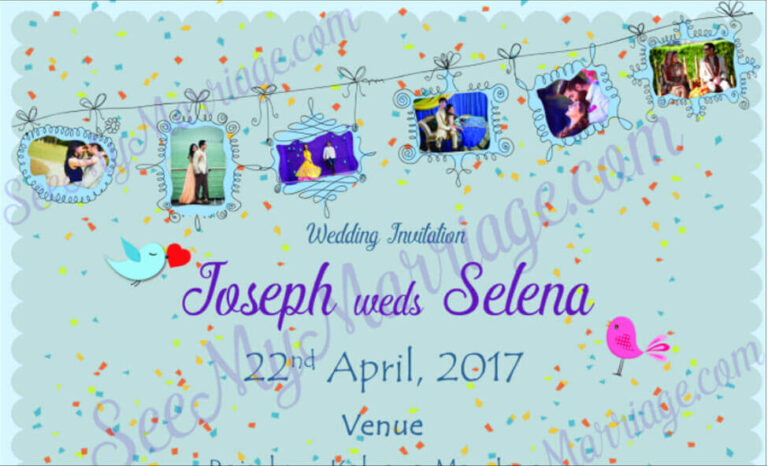 Love Is Everything - Classy Romantic Wedding Save The Date Whatsapp Invitation E-card With Hanging Picture Frames
