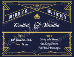 Blue Diamond - Simple Save The Date Invitation E-card For Engagements & Weddings