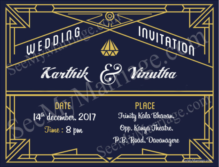 Blue Diamond - Simple Save The Date Invitation E-card For Engagements & Weddings
