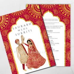 One Hand, One Heart - A Stylish Couple Wedding Save The Date Whatsapp Invitation E-card