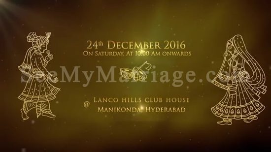 Shankarabharanam Engagement Invites Video