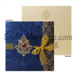 Traditional Type Laser Cut Wedding Invitation Card - Pack Of 100