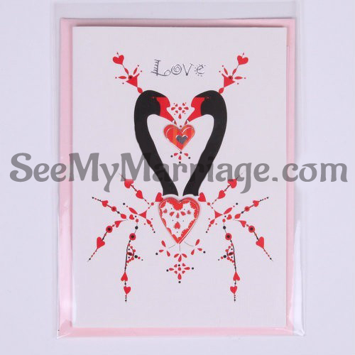 Pink Color Laser Cut Wedding Invitation Card - Pack Of 100