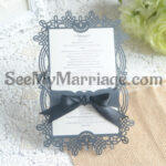 Luxury Laser Cut Wedding Invitation Card - Pack Of 100