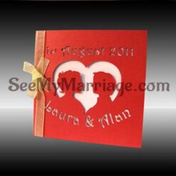 Elegant Laser Cut Wedding Invitation Card - Pack Of 100