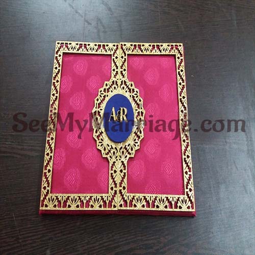 Modern Sliky Laser Cut Wedding Invitation Card - Pack Of 100