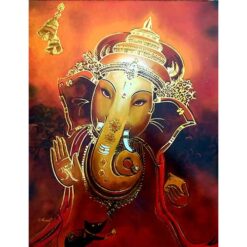 Red Theme Ganesh - 9732 Msc 741 Wedding Invitation Card