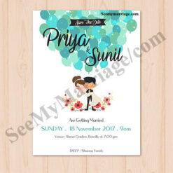 Take Of The Balloons - Christian Theme Save The Date E-card For Whatsapp