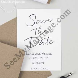 Post card type wedding invites, Envelope wedding save the dates, Letter type save the date invites
