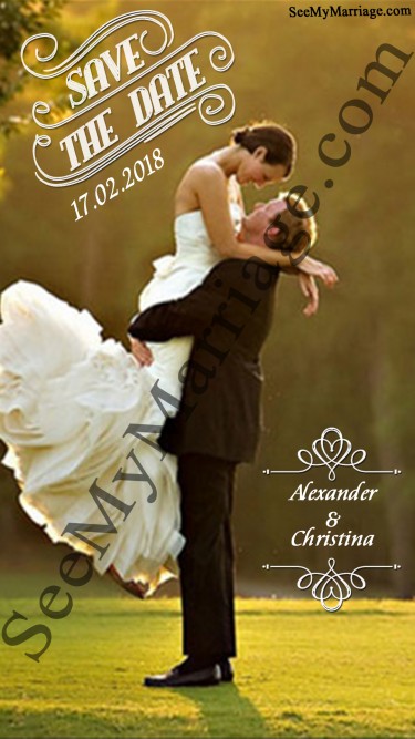 Free Save The Date Wedding Card Smm01
