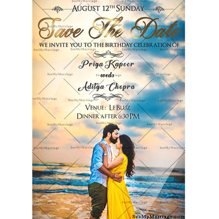 Facebook Cover Save The Date Card
