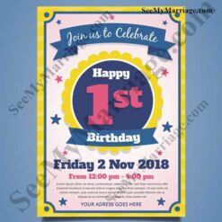 Goes To One Birthday Invitation Card