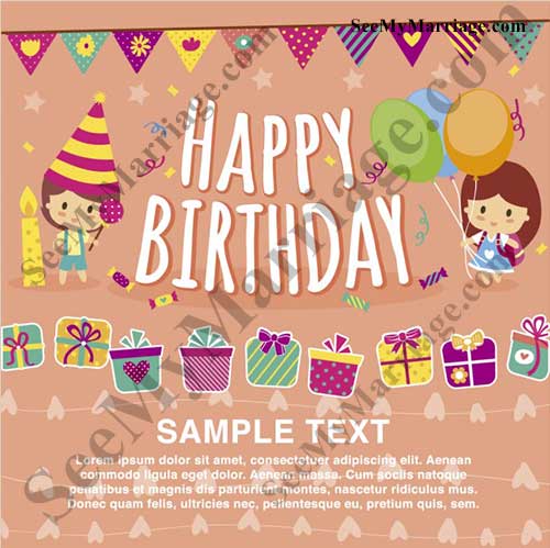 Dolls And Dolls - Animated Doll Theme Birthday Invite Card